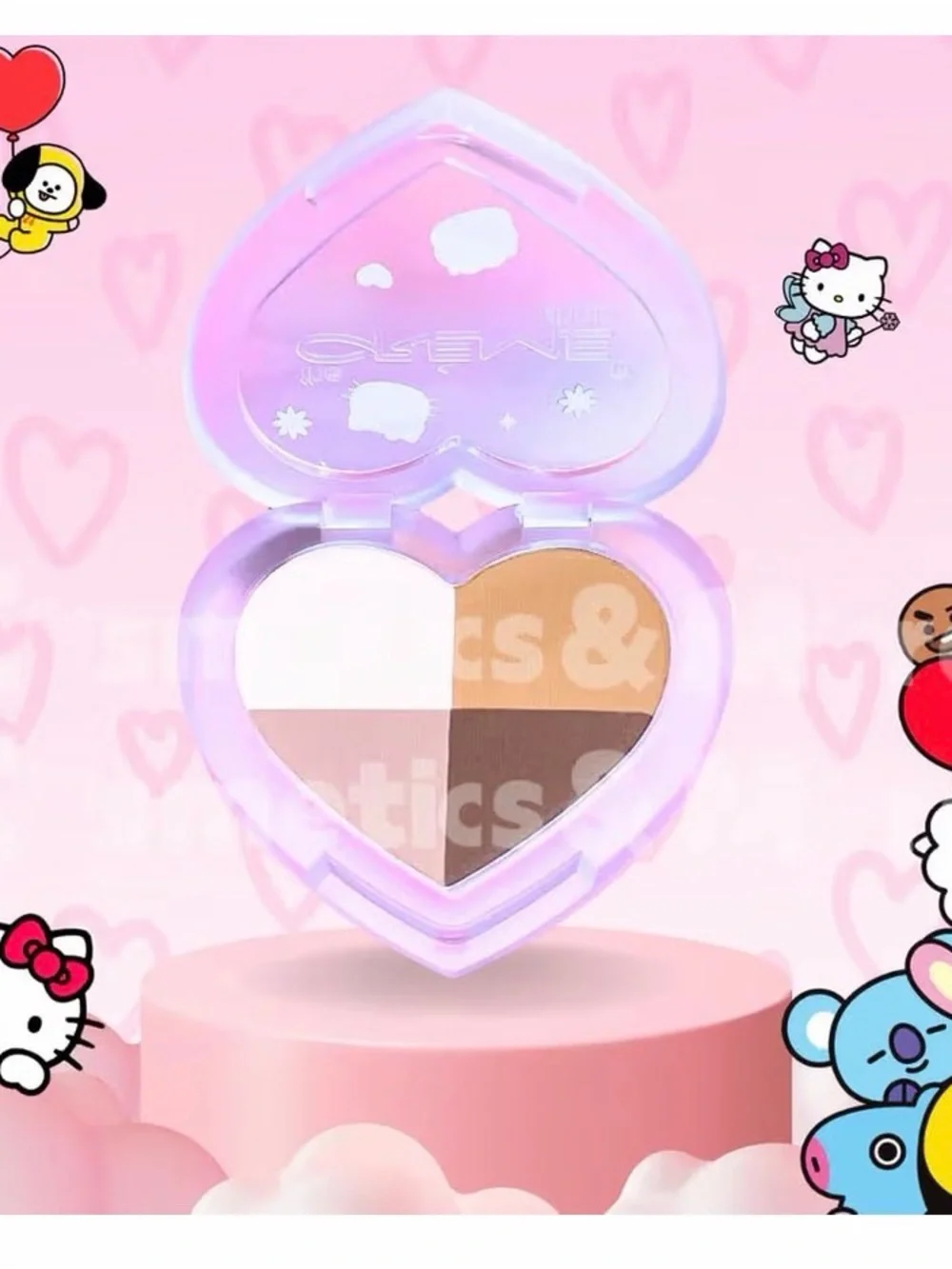 L.A. Colors Hello Kitty Lovely Dream Eyeshadow Palette - Brown & Pink Shades